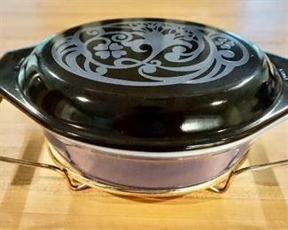 Pyrex Midnight Bloom (or Floral) Introduced in 1970 (available online for our pre-sale)