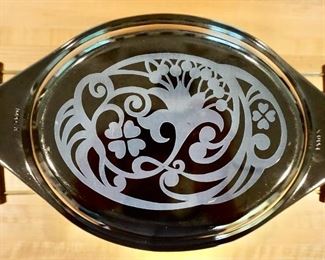 Pyrex Midnight Bloom (or Floral) Introduced in 1970 (available online for our pre-sale)