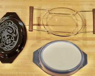 Pyrex Midnight Bloom (or Floral) Introduced in 1970 (available online for our pre-sale)