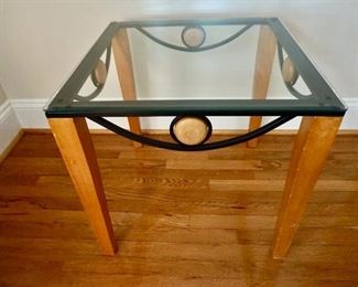 End Table with Glass Top (available online in our pre-sale)