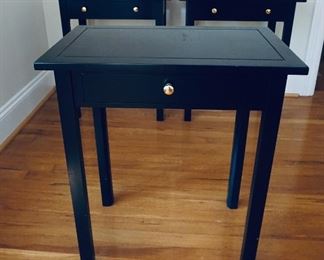 "Handcrafted by Charles Arnett" Set of 3 Black Side Tables (available online in our pre-sale)