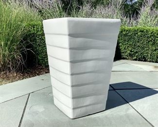 Tall Contempoary White Ceramic Planter
Lot #: 12