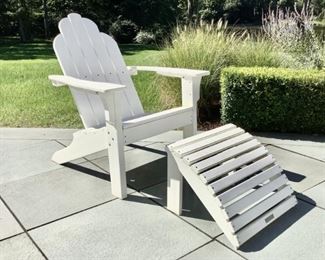 White Adirondack Chair And Ottoman
Lot #: 48