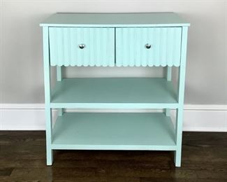 Turquoise Painted Console With Drawers
Lot #: 72