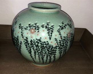 Korean Celadon Blossom Vase 