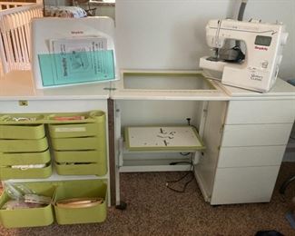 Simplicity Quilters Classic sewing machine and sewing cabinet