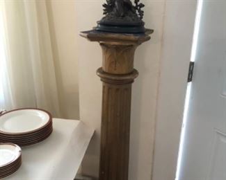 Wood Pedestal