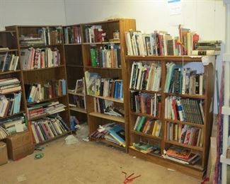 1000'S OF BOOKS LEFT.  SHELVES REORGANIZED FOR BETTER ACCESS.  WE HAVE SOLD HUNDREDS AND HUNDREDS BUT THEY SEEM TO MULTIPLY.  MANY SLEEPERS HERE.   