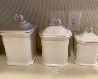 White Canister Set