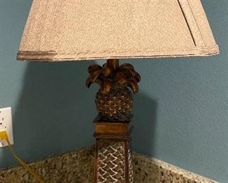 49)   $44   pineapple vase metallic lamp •  30 high 11 across