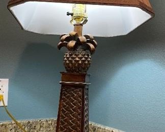 49)   $44   pineapple vase metallic lamp •  30 high 11 across
