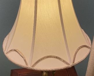 51)  $65 midcentury brass lamp  • 32 high 18 across