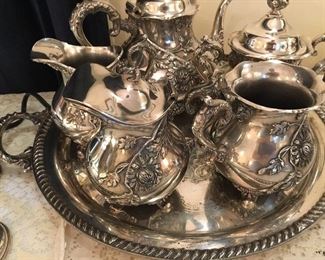 Art Nouveau Silverplate coffee and tea service