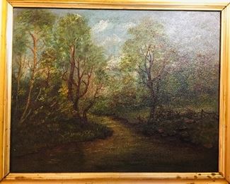 19th century oil on canvas landscape