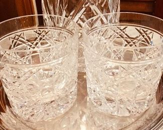 Steuben “ on the rocks”‘glasses. 