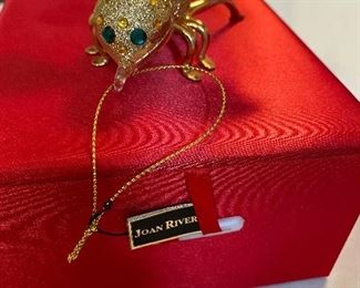 The Signature BEE Joan Rivers Ornament with Red Satin Box