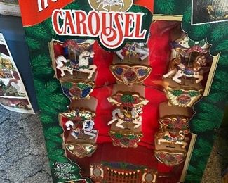 Vintage Mr. Christmas Holiday Carousel NRFB