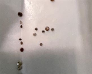 Loose champagne diamonds