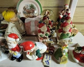 Christmas Figurines. Lefton- Inside Storage Room