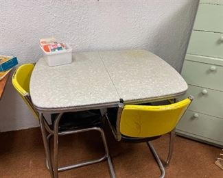 Vintage Table with 2 chairs