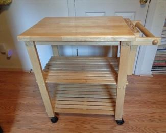 kitchen cart on casters