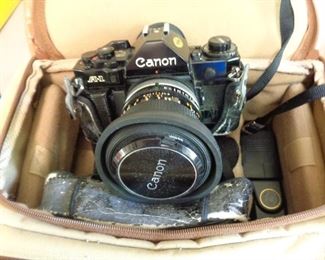 Canon AE1 with case