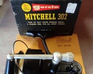 Vintage Garcia Mitchell 302 Salt Water Reel NEW IN BOX