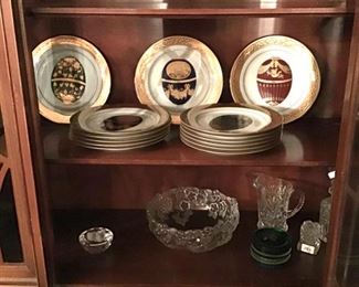 Muirfield Faberge Egg Plates