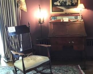 Victorian Spindle Back Rocker 