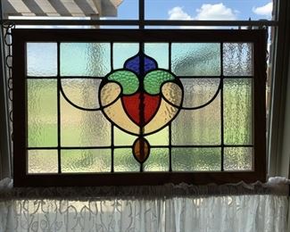 Nice Stain Glass Window with Chains