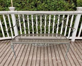 Woodard garden bench