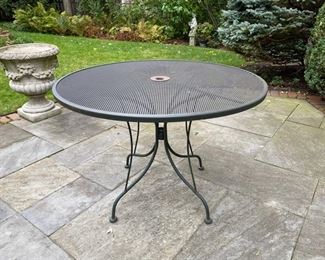 Woodard wrought iron patio dining table #2