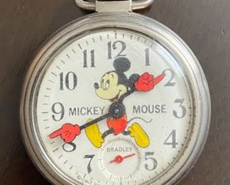 Bradley Mickey Mouse pocket watch