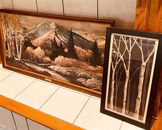 Robert Wood “White Mountains” approximately 51”x27” • Kohl’s Print 12x24 Orig MSRP $79.99