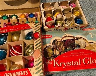 Mid Century Christmas Ornaments 