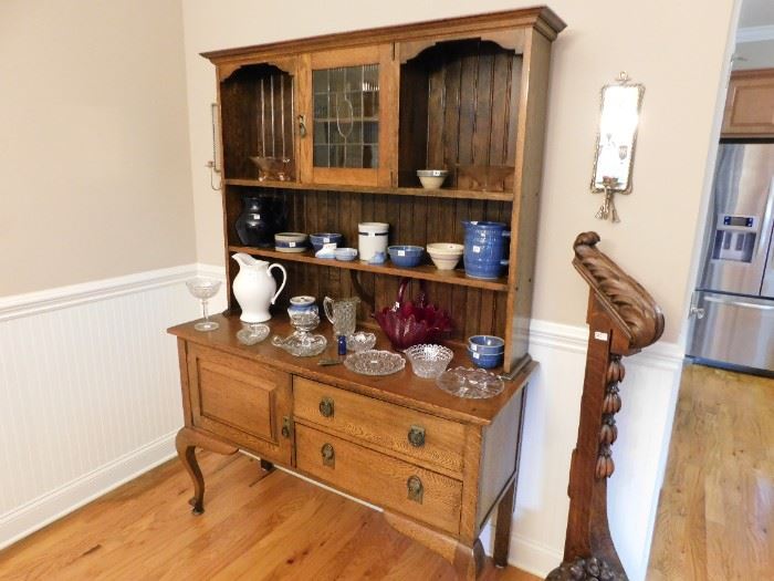 Oak Welsh cupboard.