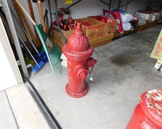 Vintage cast iron fire hydrant.