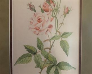 Floral print floral art watercolor