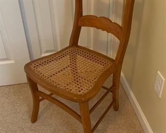 Caned seat chair