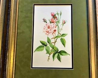 Floral print, watercolor