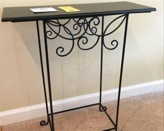 Metal side table accent table