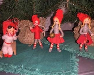Vintage Christmas dolls