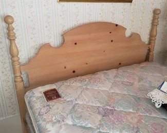 Double Bed Head/Foot Board with Mattress/Box Spring - nice. 