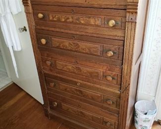 Another Lovely Eastlake Antique Highboy Tall Chest Dresser