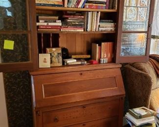 Antique Eastlake Walnut Secretary Desk