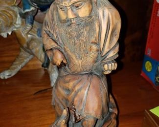 Japanese Wood Carving - signed