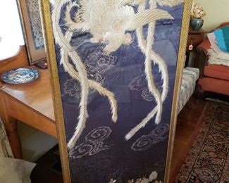 Wonderful Silk Framed Embroidered piece 