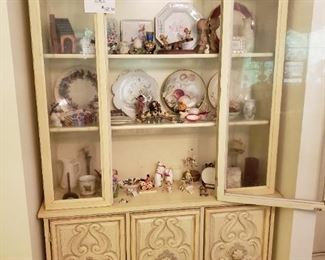 French Provincial Hutch, collectibles