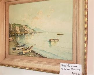 Amalfi Coast Italian painting