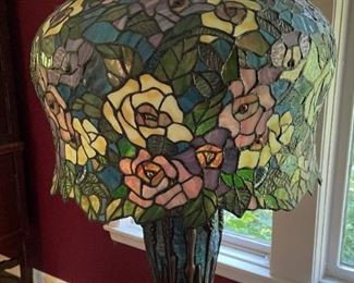 Vintage stained glass lamp